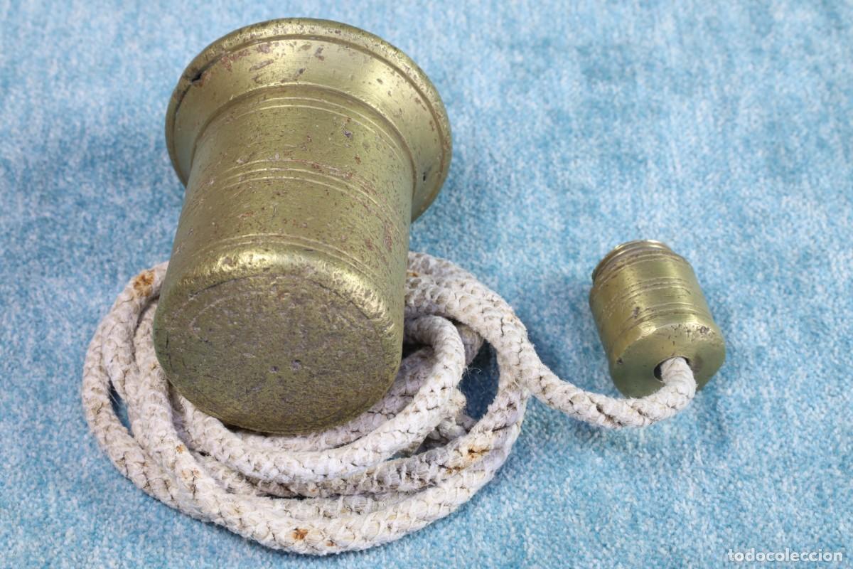 Antig&uuml;edades: Plomada para construcci&oacute;n sin nuez S.XIX Construction plumb bob without nut. - Foto 5