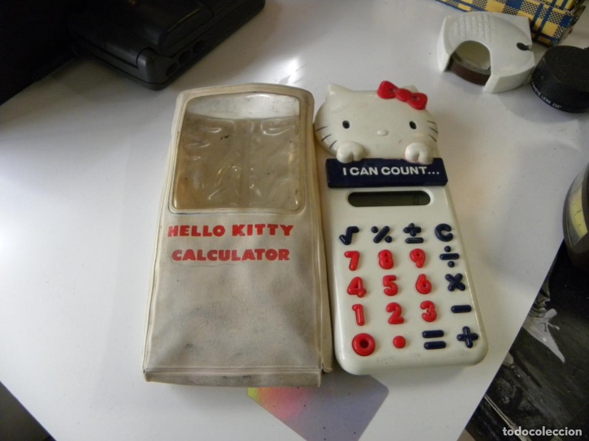 Antig&uuml;edades: CALCULADORA HELLO KITTY CON FUNDA FUNCIONANDO - Foto 1