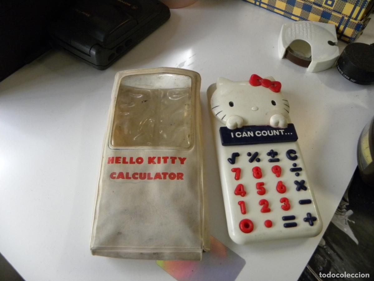 Antig&uuml;edades: CALCULADORA HELLO KITTY CON FUNDA FUNCIONANDO - Foto 2