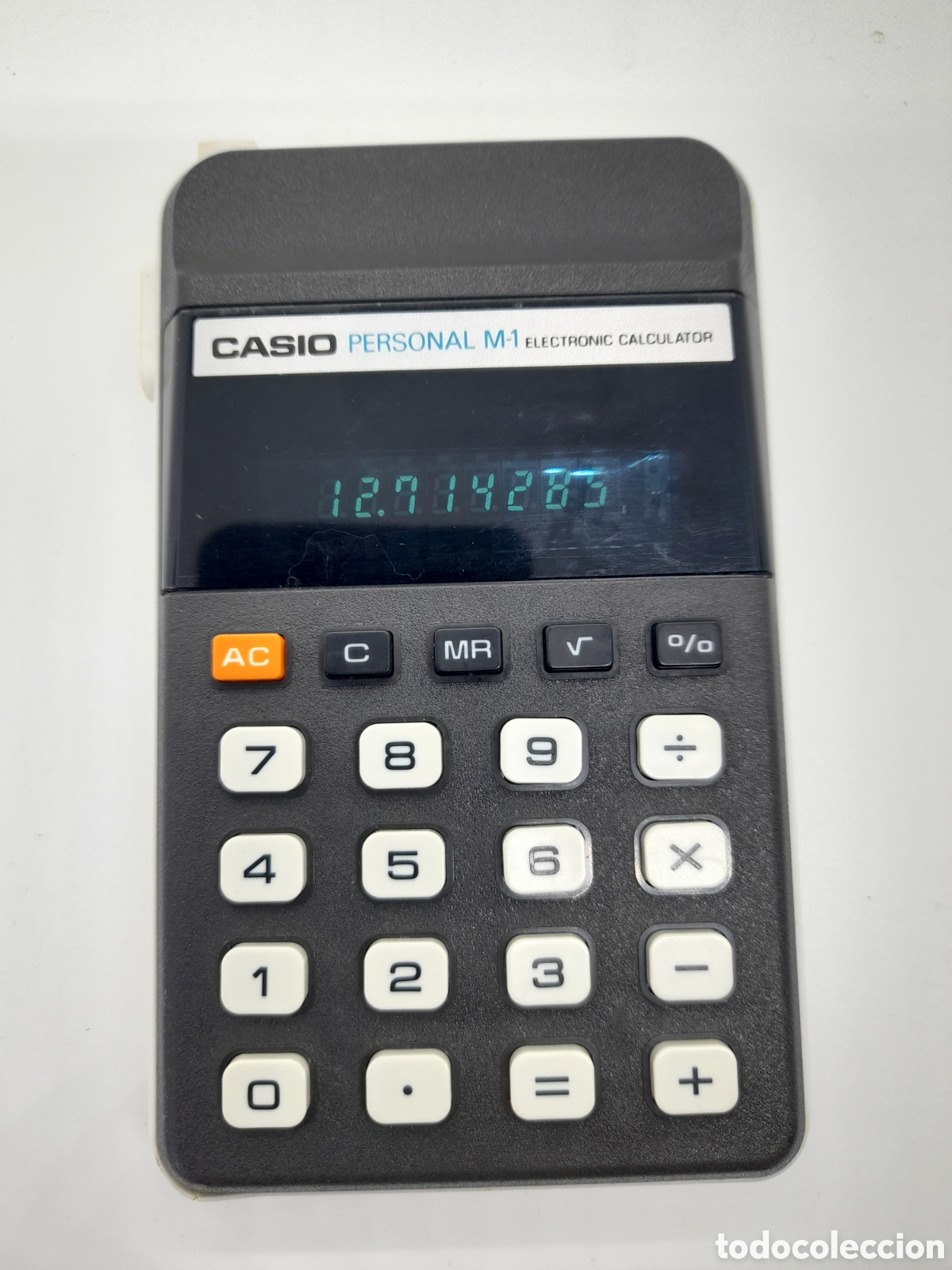 Antig&uuml;edades: ANTIGUA CALCULADORA CASIO, PERSONAL M-1. FUNCIONANDO - Foto 2