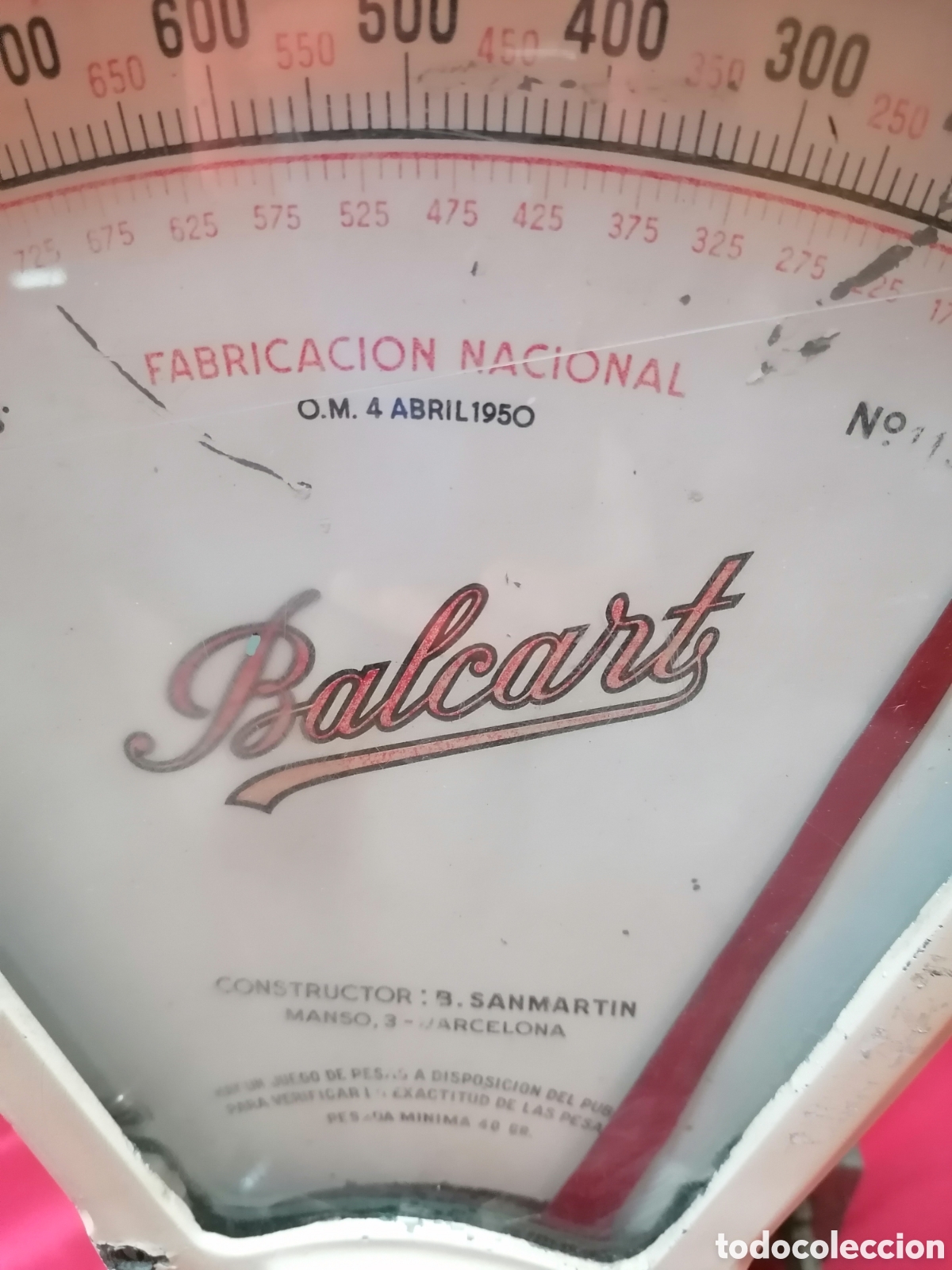 Antig&uuml;edades: B&aacute;scula de comercio Balcat - Foto 6