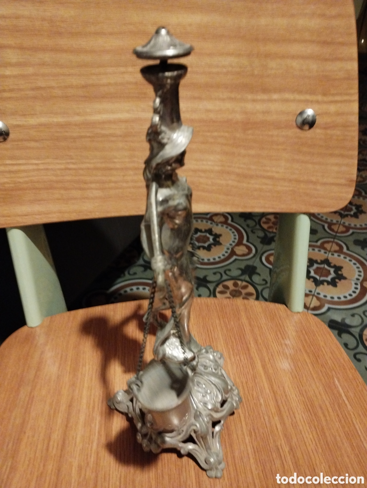 Antig&uuml;edades: Balanza de just&iacute;cia 32cm X16cm - Foto 5