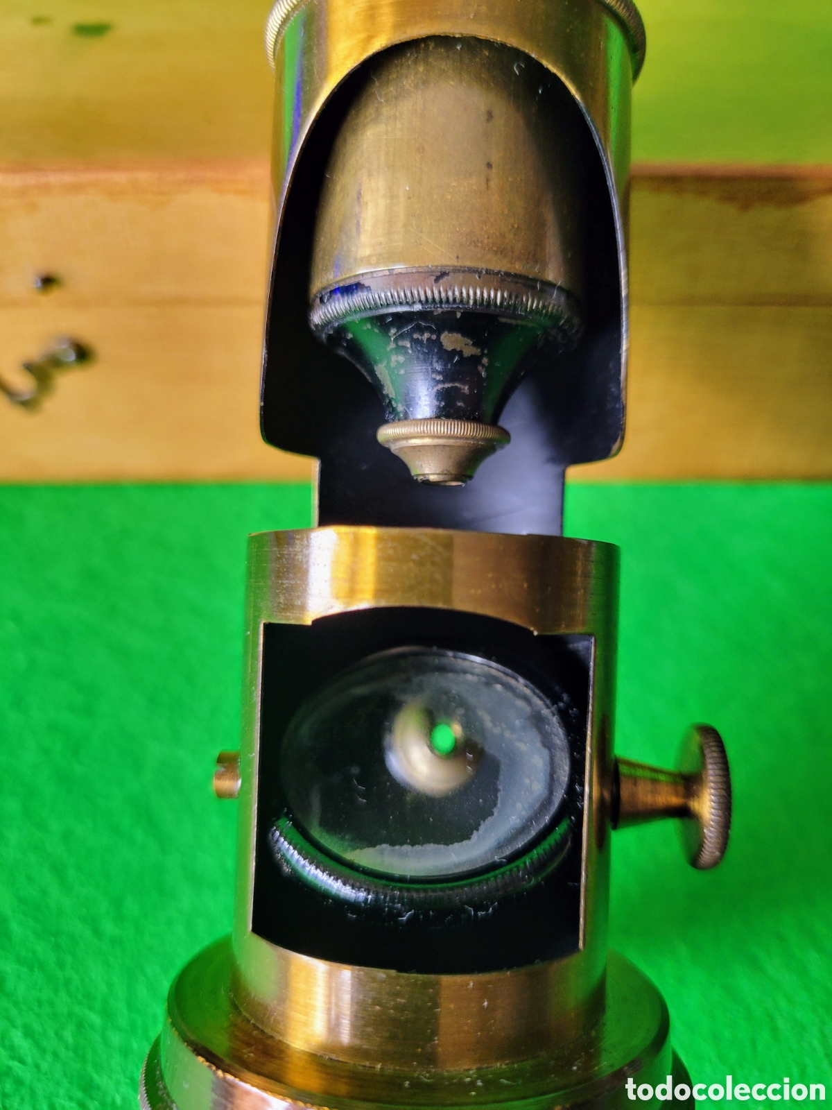 Antig&uuml;edades: ANTIGUO MICROSCOPIO PEQUE&Ntilde;O DE VIAJE - Foto 3
