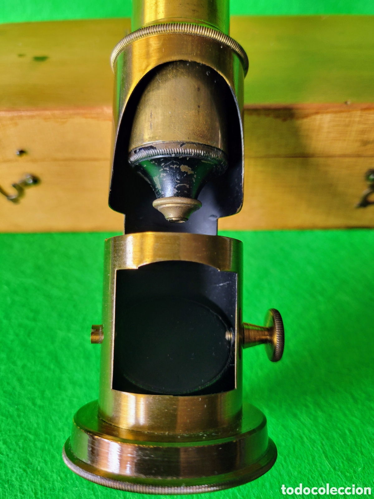 Antig&uuml;edades: ANTIGUO MICROSCOPIO PEQUE&Ntilde;O DE VIAJE - Foto 4