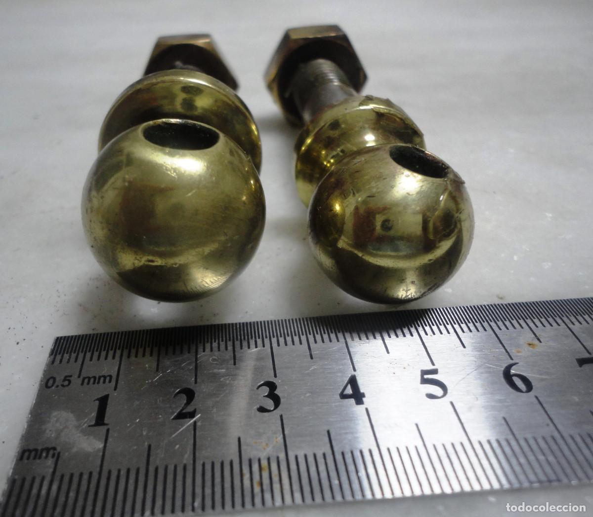 Antig&uuml;edades: PERNOS DE BRONCE Sujeccion lateral bitacora - Foto 2