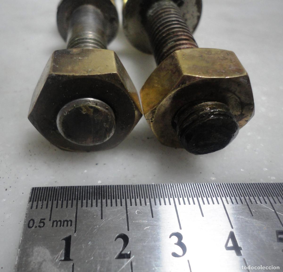 Antig&uuml;edades: PERNOS DE BRONCE Sujeccion lateral bitacora - Foto 3