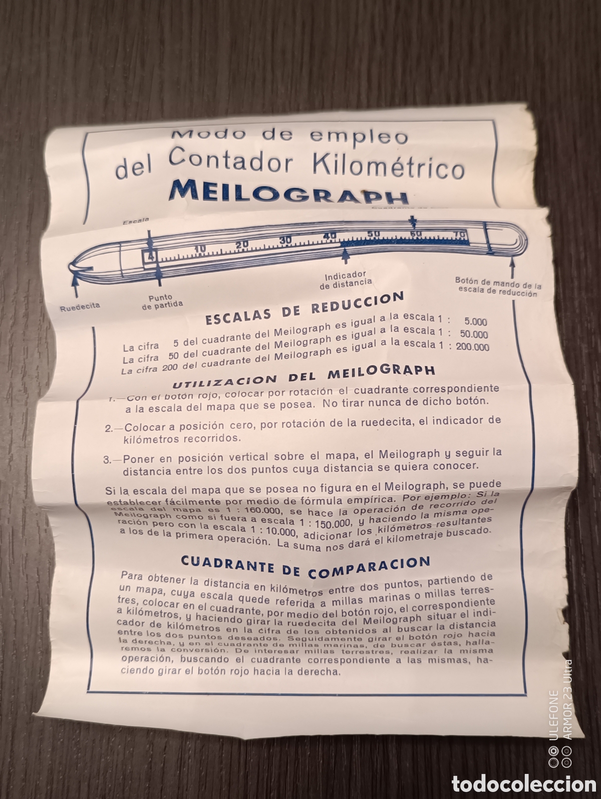 Antig&uuml;edades: Antiguo Medidor MEILOGRAPH Nacarado - Foto 6