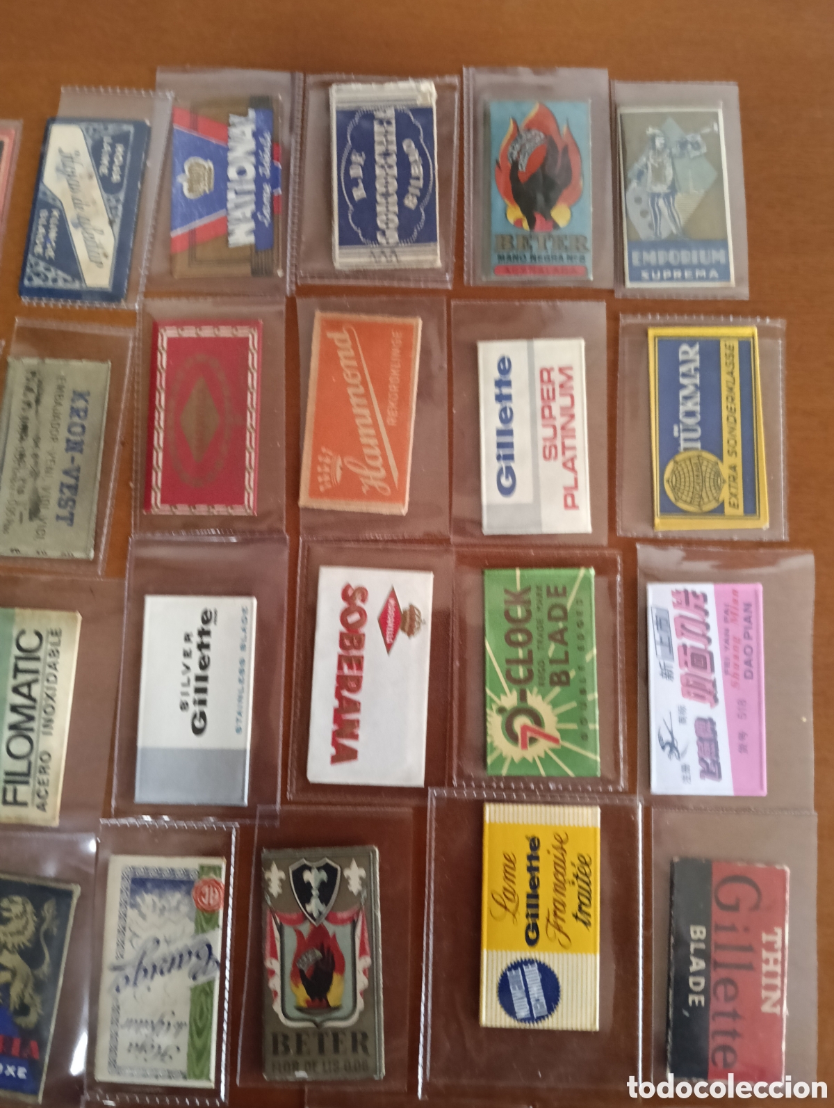 Antig&uuml;edades: Lote de 53 hojas de afeitar diferentes - Foto 3