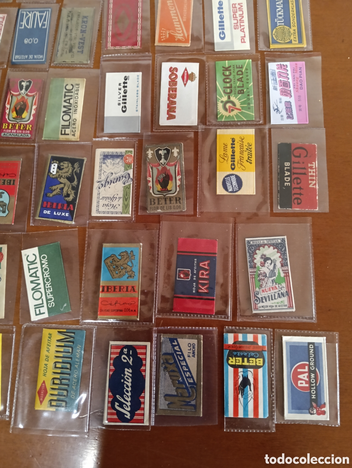 Antig&uuml;edades: Lote de 53 hojas de afeitar diferentes - Foto 4