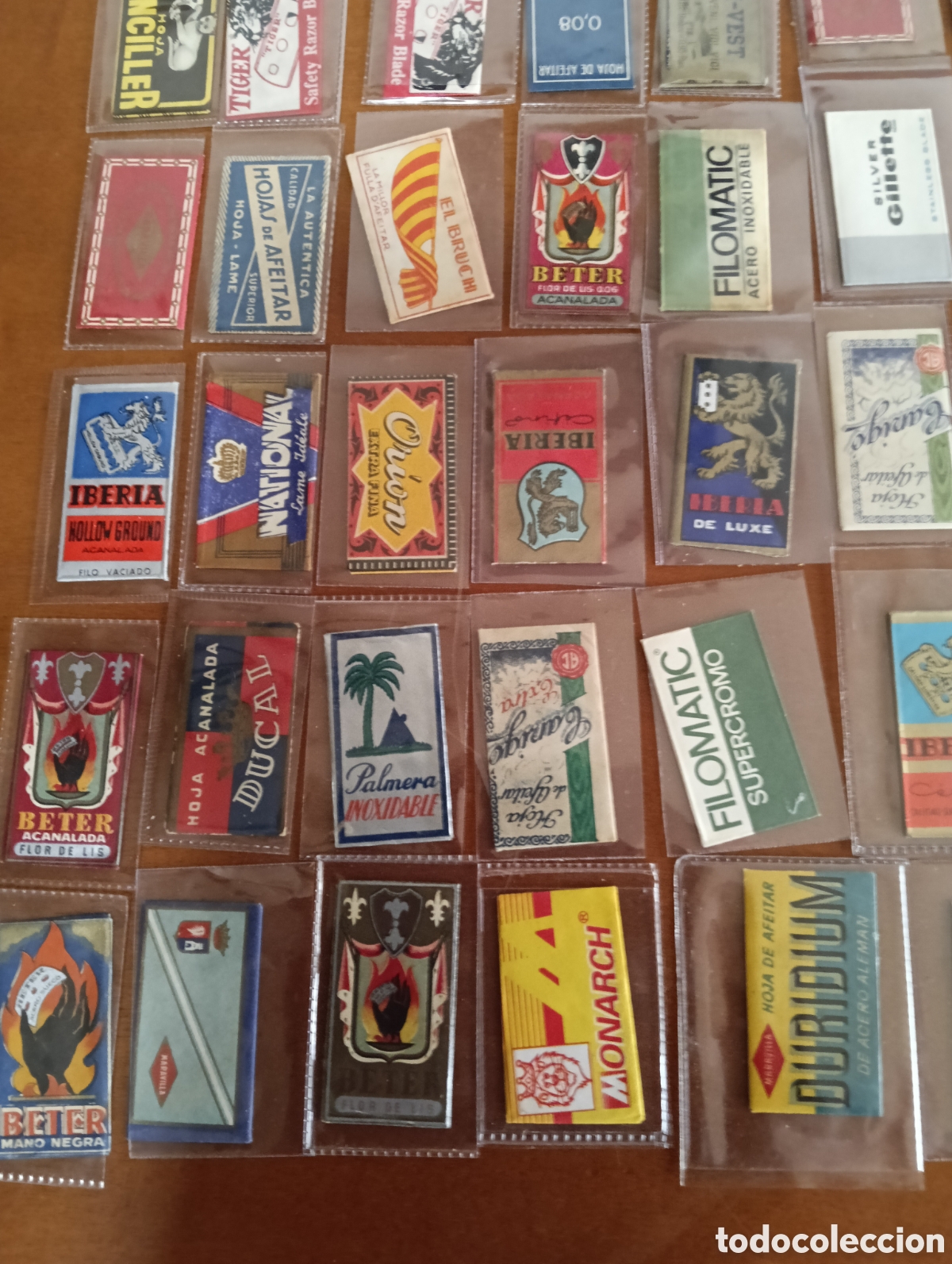 Antig&uuml;edades: Lote de 53 hojas de afeitar diferentes - Foto 5