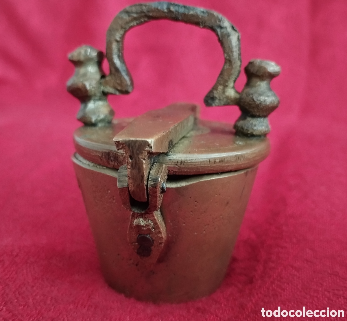 Antig&uuml;edades: Ponderal vasos Animados Bronce. - Foto 5
