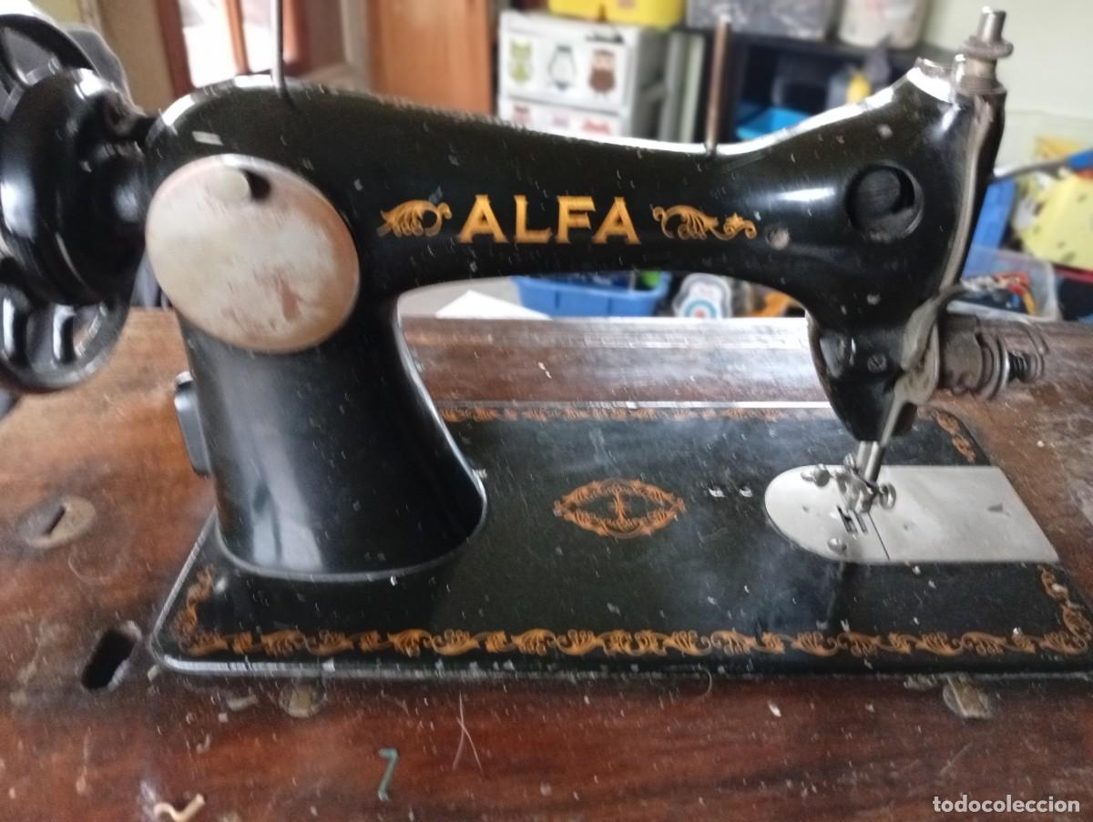 Antig&uuml;edades: Maquina de coser alfa modelo a - Foto 5