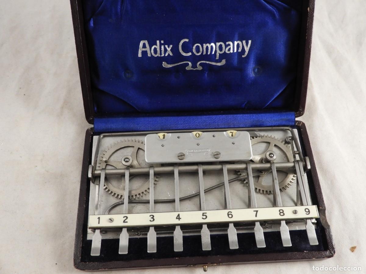 Antig&uuml;edades: Calculadora sumadora de la marca Adix Company funciona bien - Foto 5