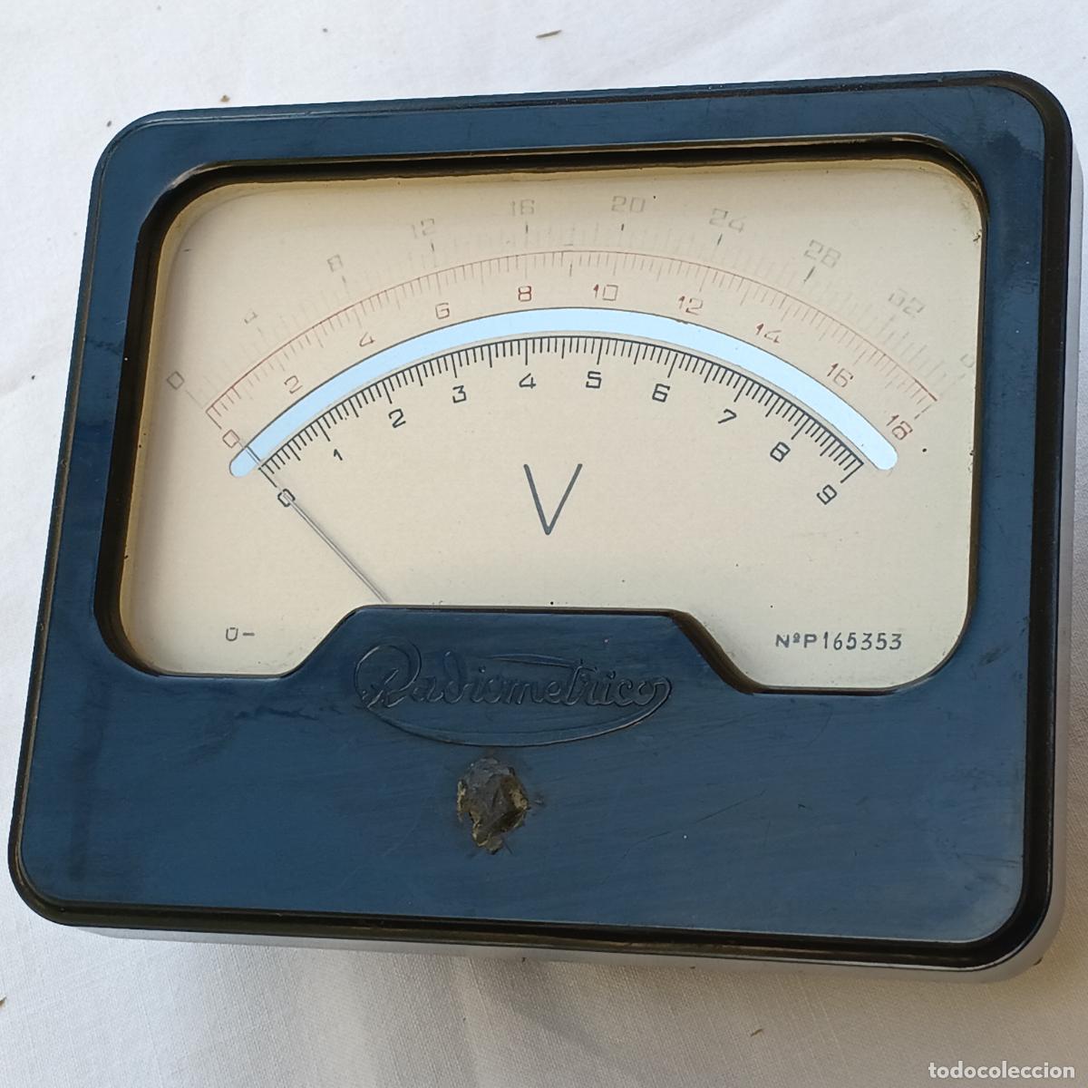 Antig&uuml;edades: VOLTIMETRO ANTIGUO DE LA MARCA RADIOMETRICO. - Foto 1