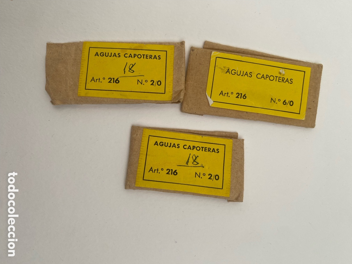 Antig&uuml;edades: Agujas capoteras o de lana - Foto 3
