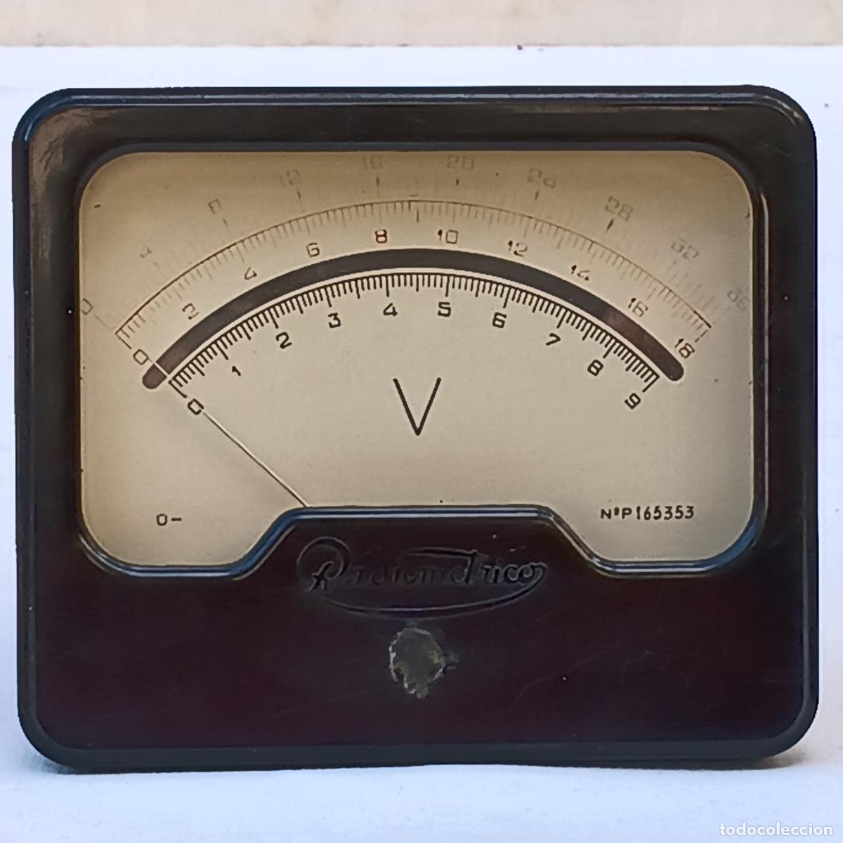 Antig&uuml;edades: VOLTIMETRO ANTIGUO DE LA MARCA RADIOMETRICO. - Foto 2