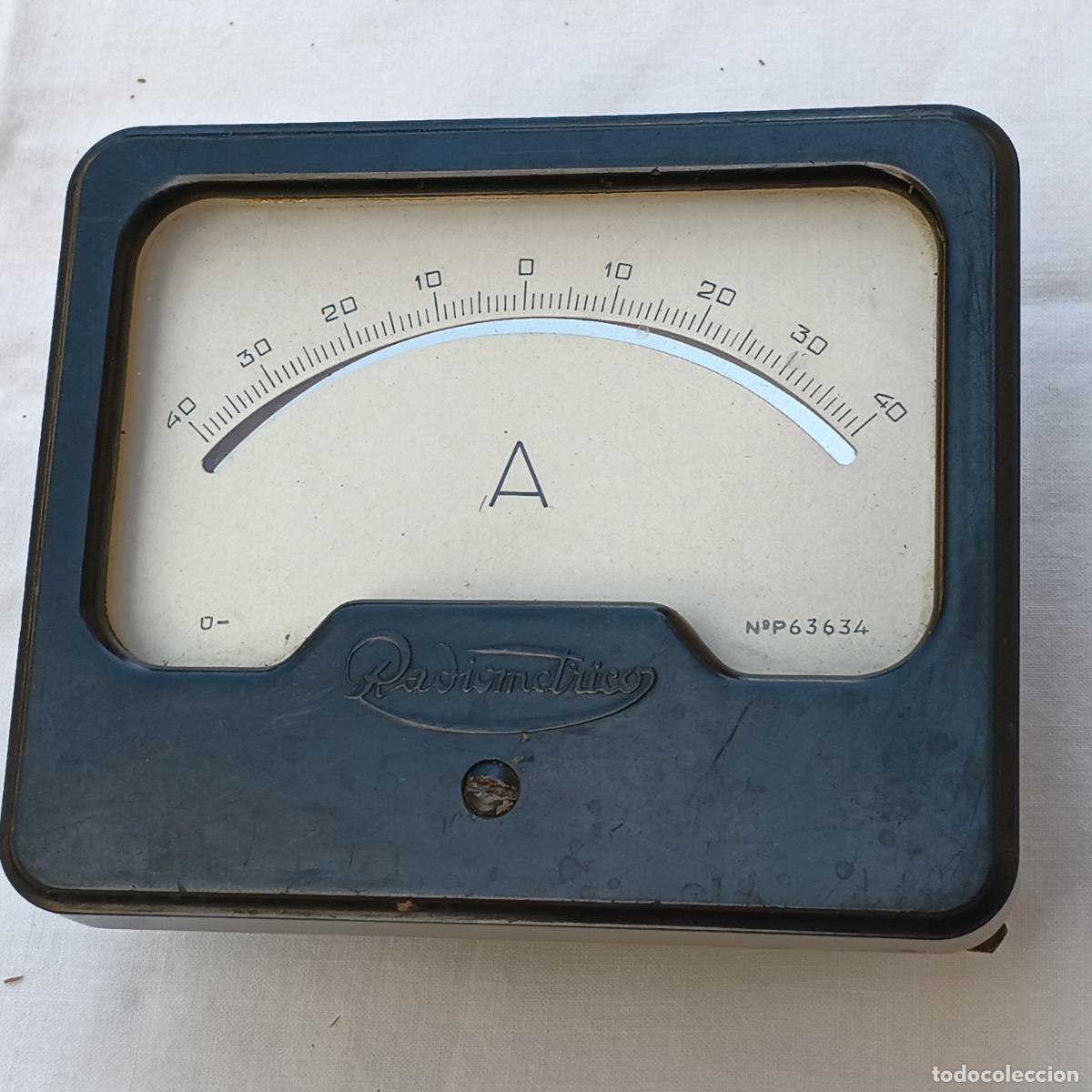 Antig&uuml;edades: AMPERIMETRO ANTIGUO MARCA RADIOMETRICO. - Foto 1
