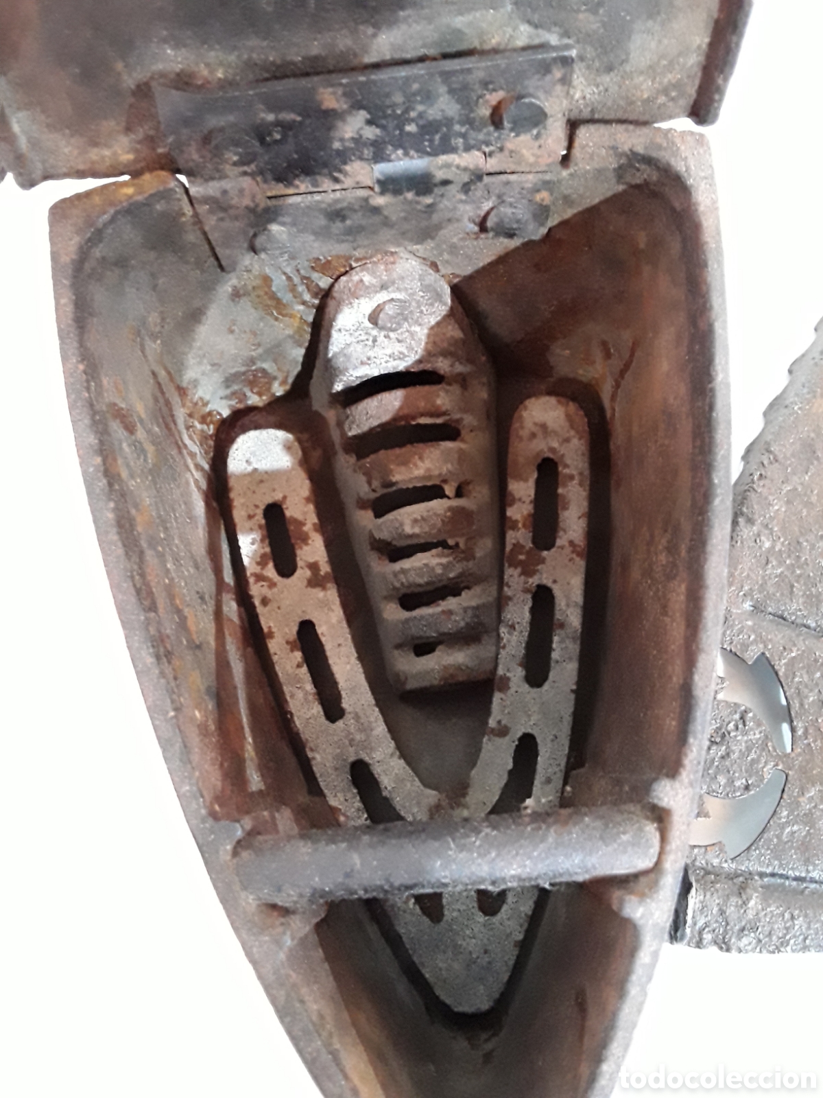 Antig&uuml;edades: Plancha de chimenea con esv&aacute;stica - Foto 5
