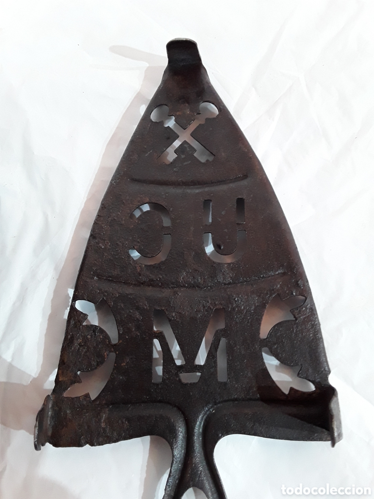Antig&uuml;edades: Plancha de chimenea con esv&aacute;stica - Foto 6