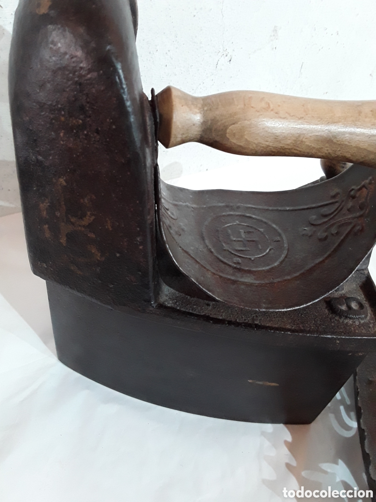 Antig&uuml;edades: Plancha de chimenea con esv&aacute;stica - Foto 8