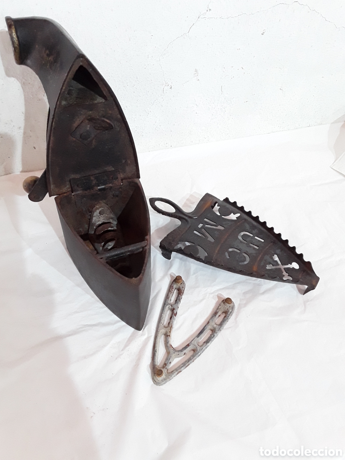 Antig&uuml;edades: Plancha de chimenea con esv&aacute;stica - Foto 11