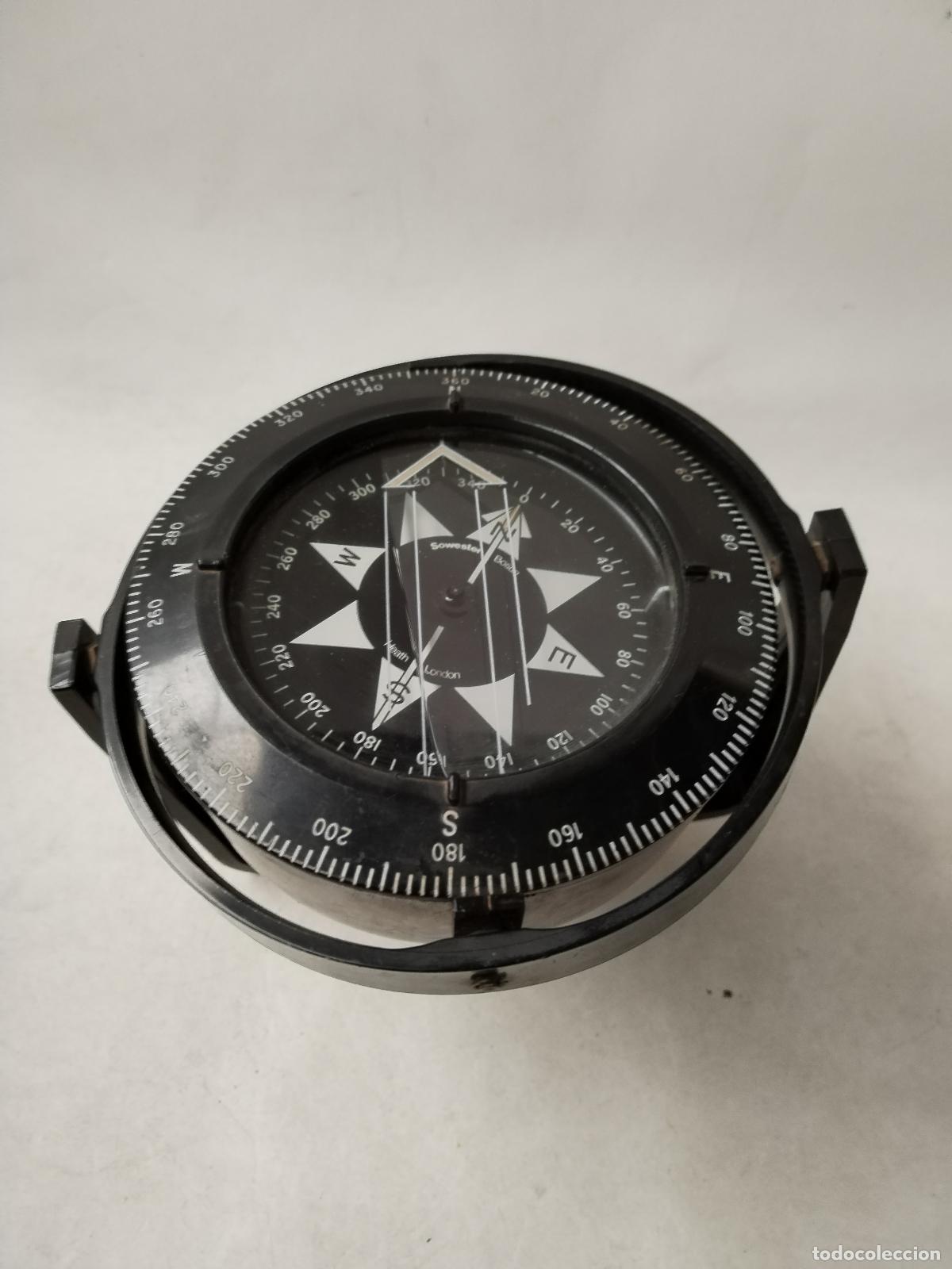 Antig&uuml;edades: brujula de barco marine ships compass by heath - Foto 6