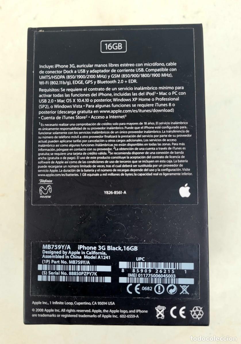 Tel&eacute;fonos: CAJA VACIA IPHONE 3G - Foto 3
