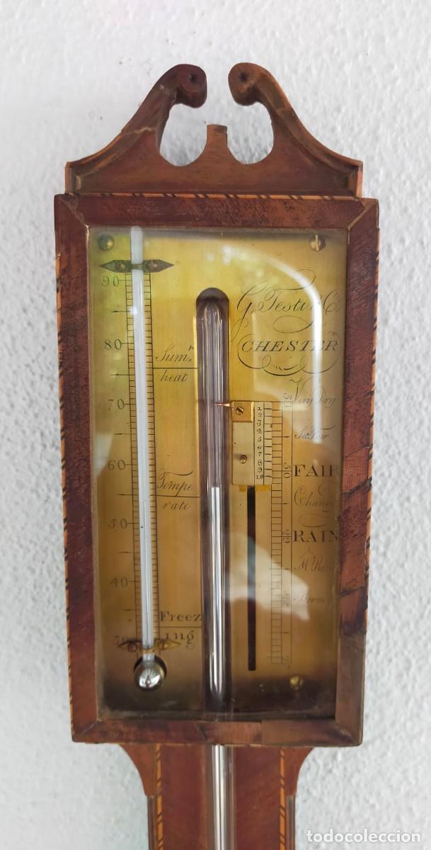 Antig&uuml;edades: bar&oacute;metro ingl&eacute;s de mercurio de 1812 - Foto 1