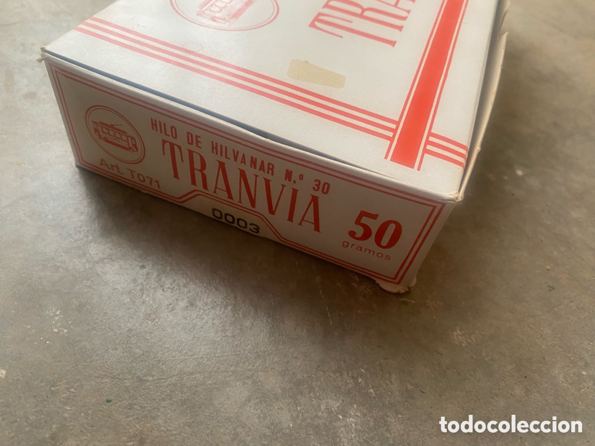 Antig&uuml;edades: Caja Hilo de hilvanar Tranv&iacute;a - Foto 2