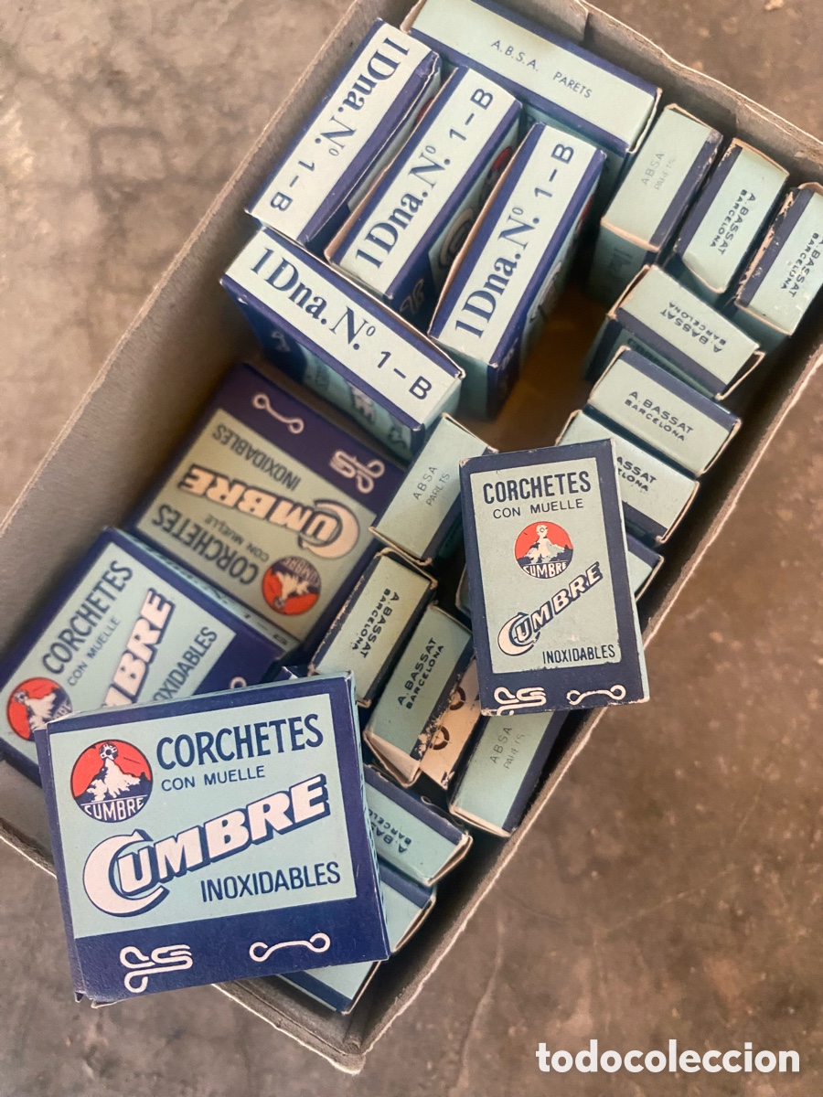 Antig&uuml;edades: Caja de corchetes cumbre de 2 tama&ntilde;os - Foto 3