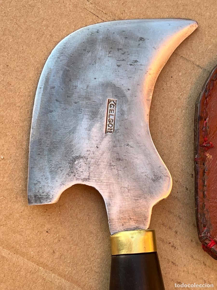 Antig&uuml;edades: Cuchilla para cuero KCELGON con funda - Foto 4