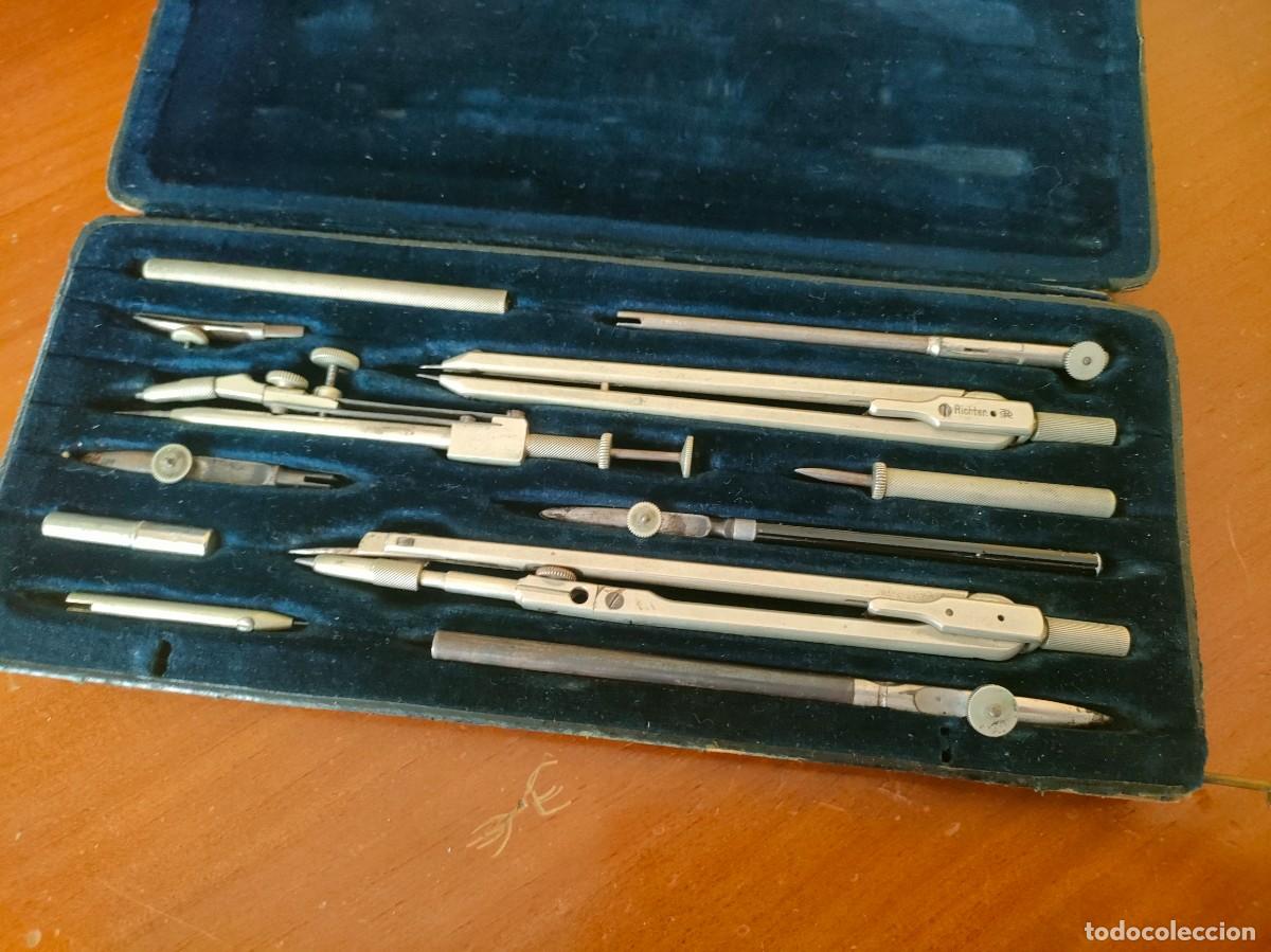 Antig&uuml;edades: ANTIGUO ESTUCHE - CAJA COMPASES E. O. RICHTER & Co. PR&Auml;CISION DIVIDER SET - Foto 4