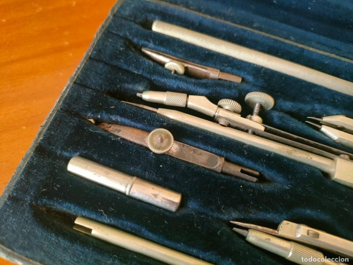 Antig&uuml;edades: ANTIGUO ESTUCHE - CAJA COMPASES E. O. RICHTER & Co. PR&Auml;CISION DIVIDER SET - Foto 7