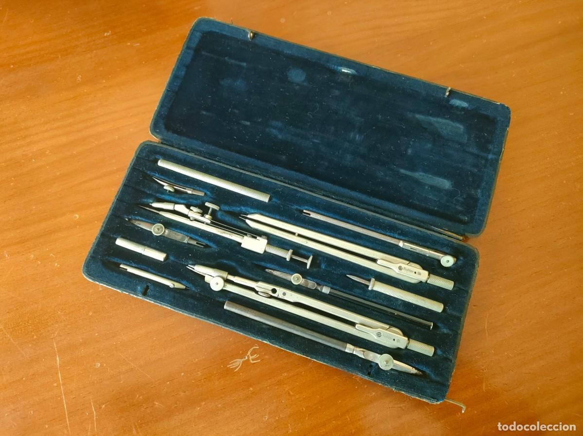 Antig&uuml;edades: ANTIGUO ESTUCHE - CAJA COMPASES E. O. RICHTER & Co. PR&Auml;CISION DIVIDER SET - Foto 8
