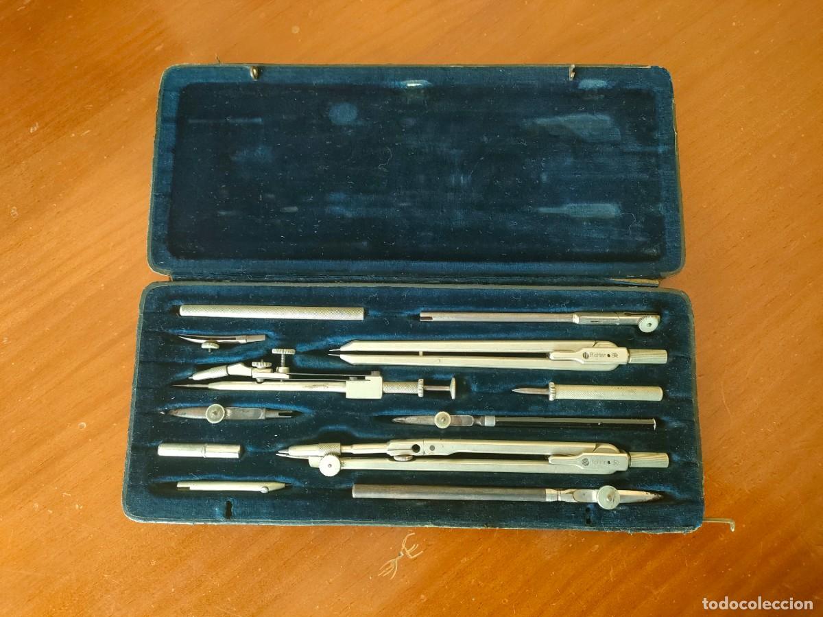 Antig&uuml;edades: ANTIGUO ESTUCHE - CAJA COMPASES E. O. RICHTER & Co. PR&Auml;CISION DIVIDER SET - Foto 19