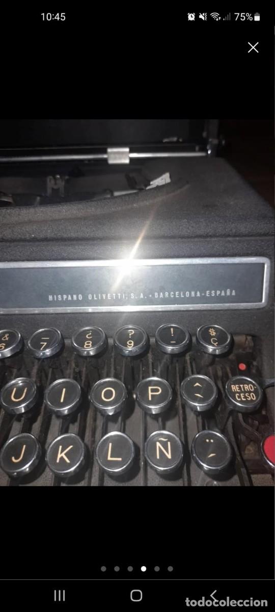 Antig&uuml;edades: M&aacute;quina de escribir Hispano Olivetti studio 46 - Foto 4