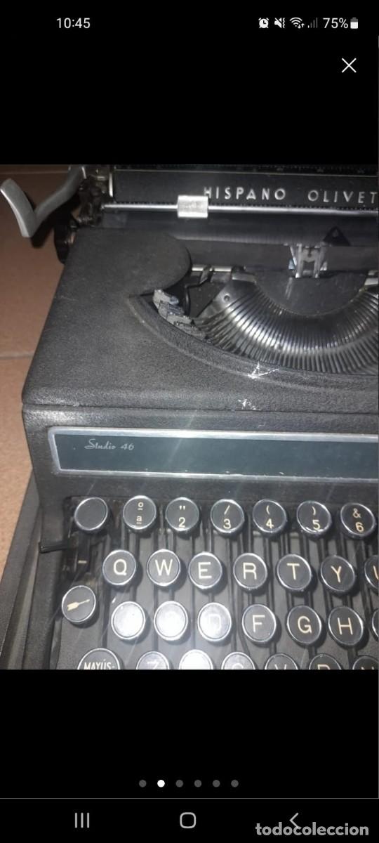 Antig&uuml;edades: M&aacute;quina de escribir Hispano Olivetti studio 46 - Foto 6