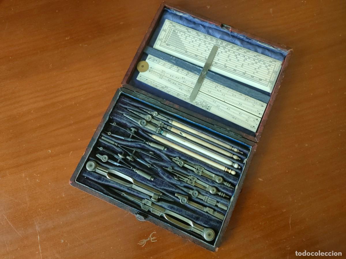 Antig&uuml;edades: ANTIGUO ESTUCHE - CAJA COMPASES STANLEY DRAWING SET - Foto 1