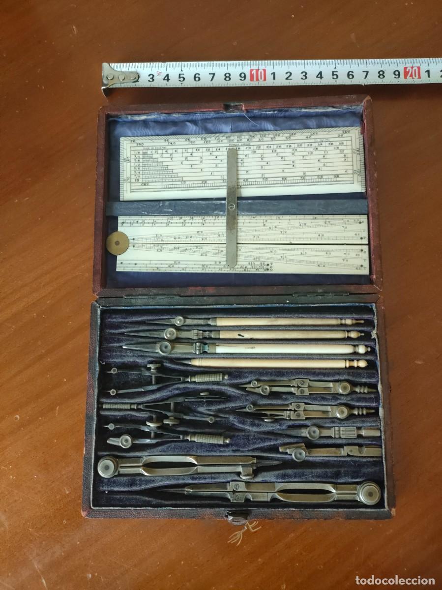 Antig&uuml;edades: ANTIGUO ESTUCHE - CAJA COMPASES STANLEY DRAWING SET - Foto 3