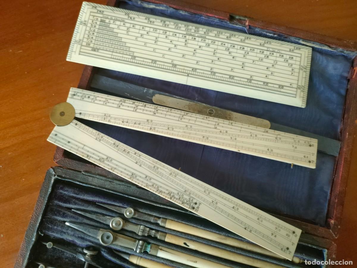 Antig&uuml;edades: ANTIGUO ESTUCHE - CAJA COMPASES STANLEY DRAWING SET - Foto 7