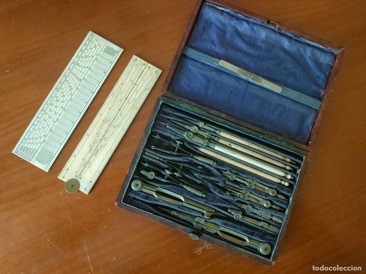 Antig&uuml;edades: ANTIGUO ESTUCHE - CAJA COMPASES STANLEY DRAWING SET - Foto 20