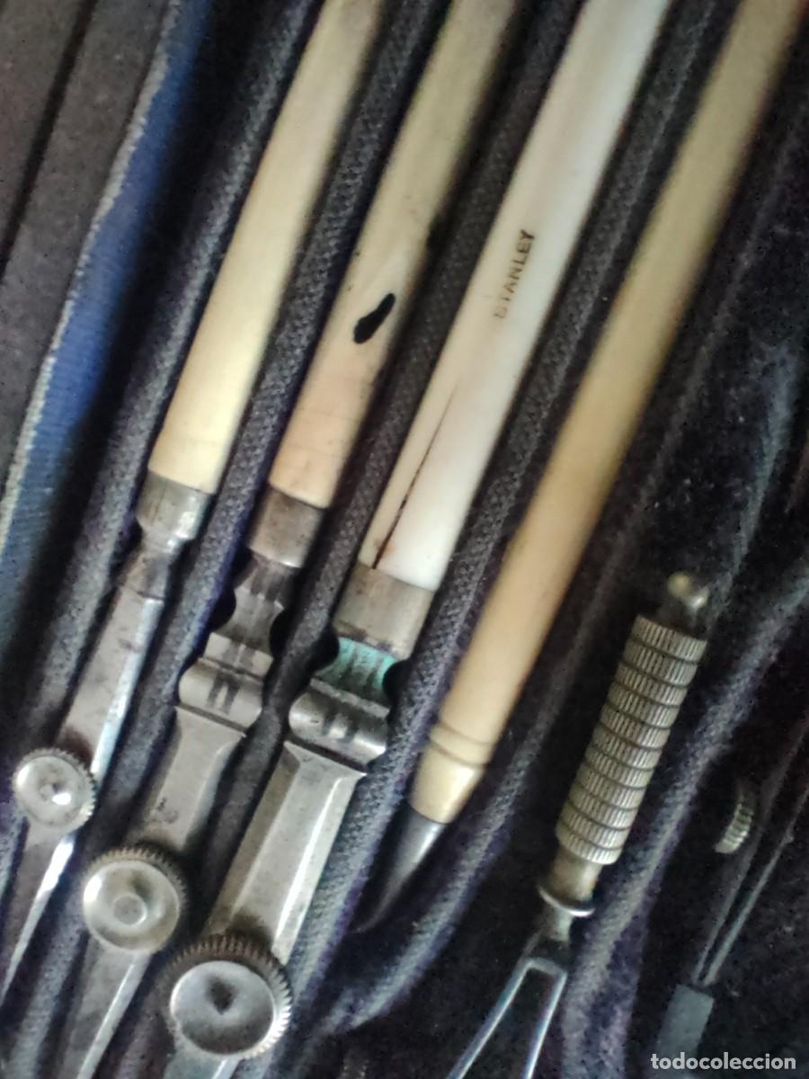 Antig&uuml;edades: ANTIGUO ESTUCHE - CAJA COMPASES STANLEY DRAWING SET - Foto 28