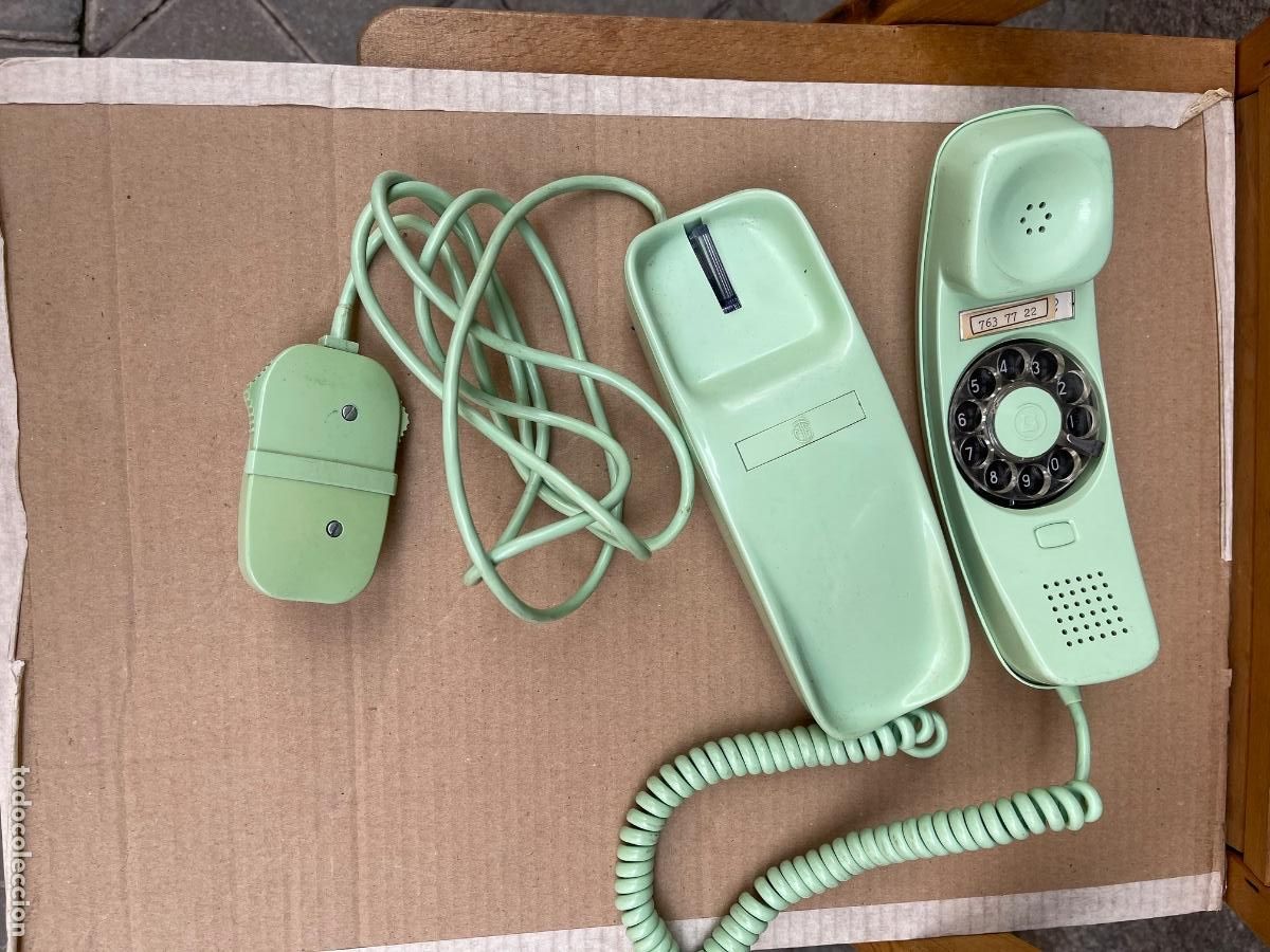Tel&eacute;fonos: telefono gondola verde, mural - citesa - Foto 1