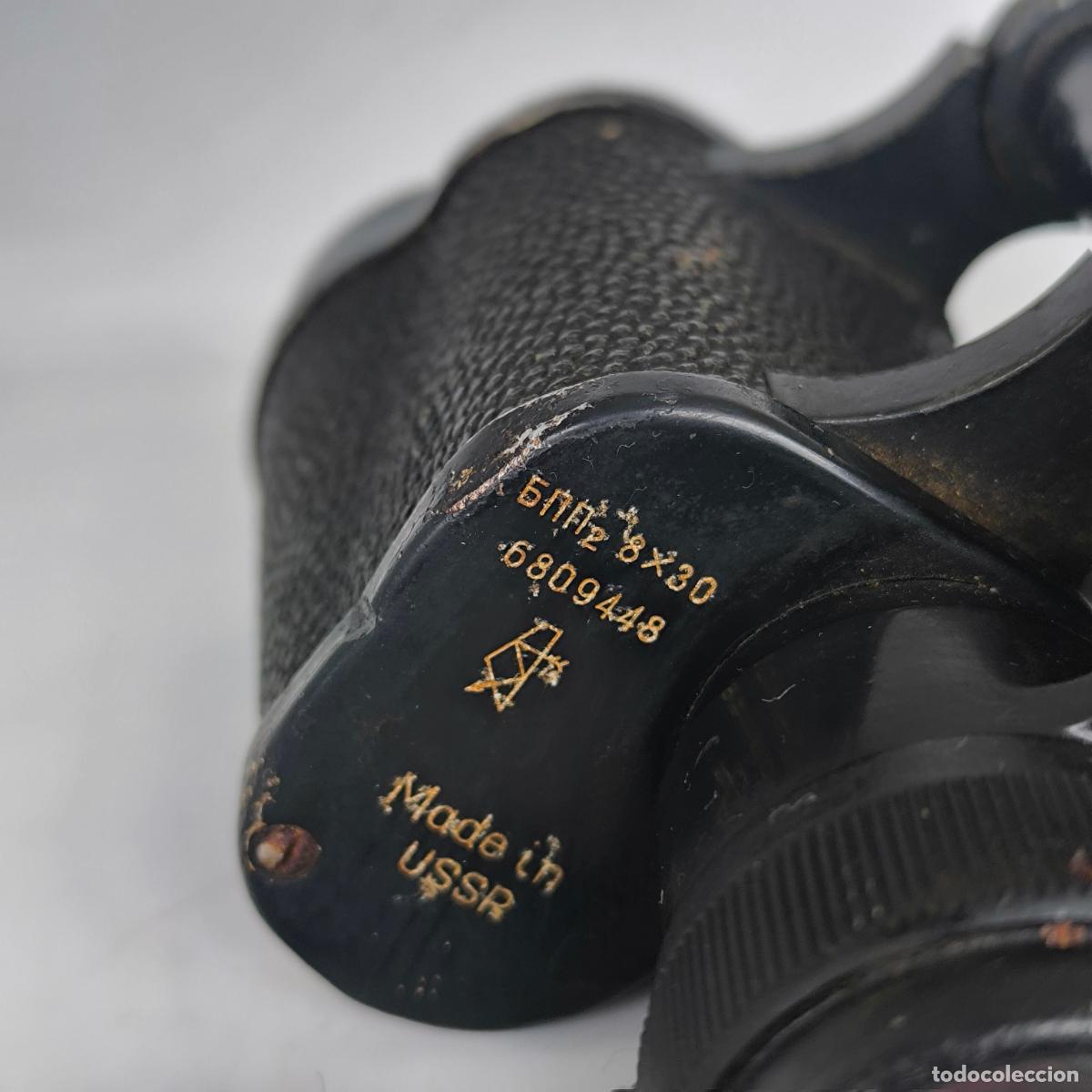 Antig&uuml;edades: Prism&aacute;ticos binoculares БЛЛ 8&times;30 made in URSS - Foto 4