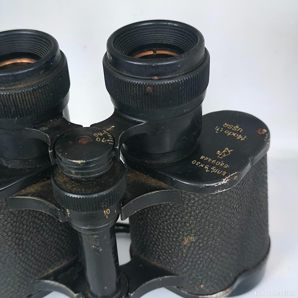 Antig&uuml;edades: Prism&aacute;ticos binoculares БЛЛ 8&times;30 made in URSS - Foto 6