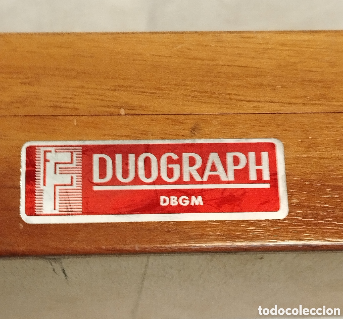 Antig&uuml;edades: DUOGRAPHO EN CAJA DE MADERA - Foto 2