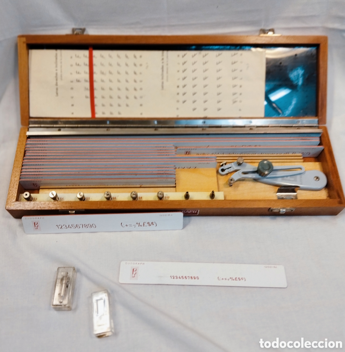 Antig&uuml;edades: DUOGRAPHO EN CAJA DE MADERA - Foto 3