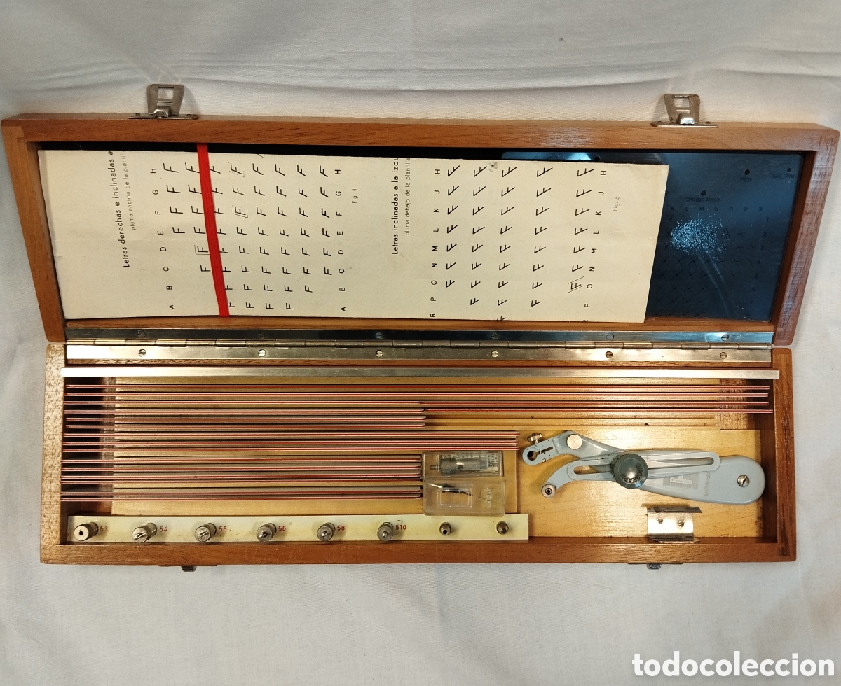 Antig&uuml;edades: DUOGRAPHO EN CAJA DE MADERA - Foto 9