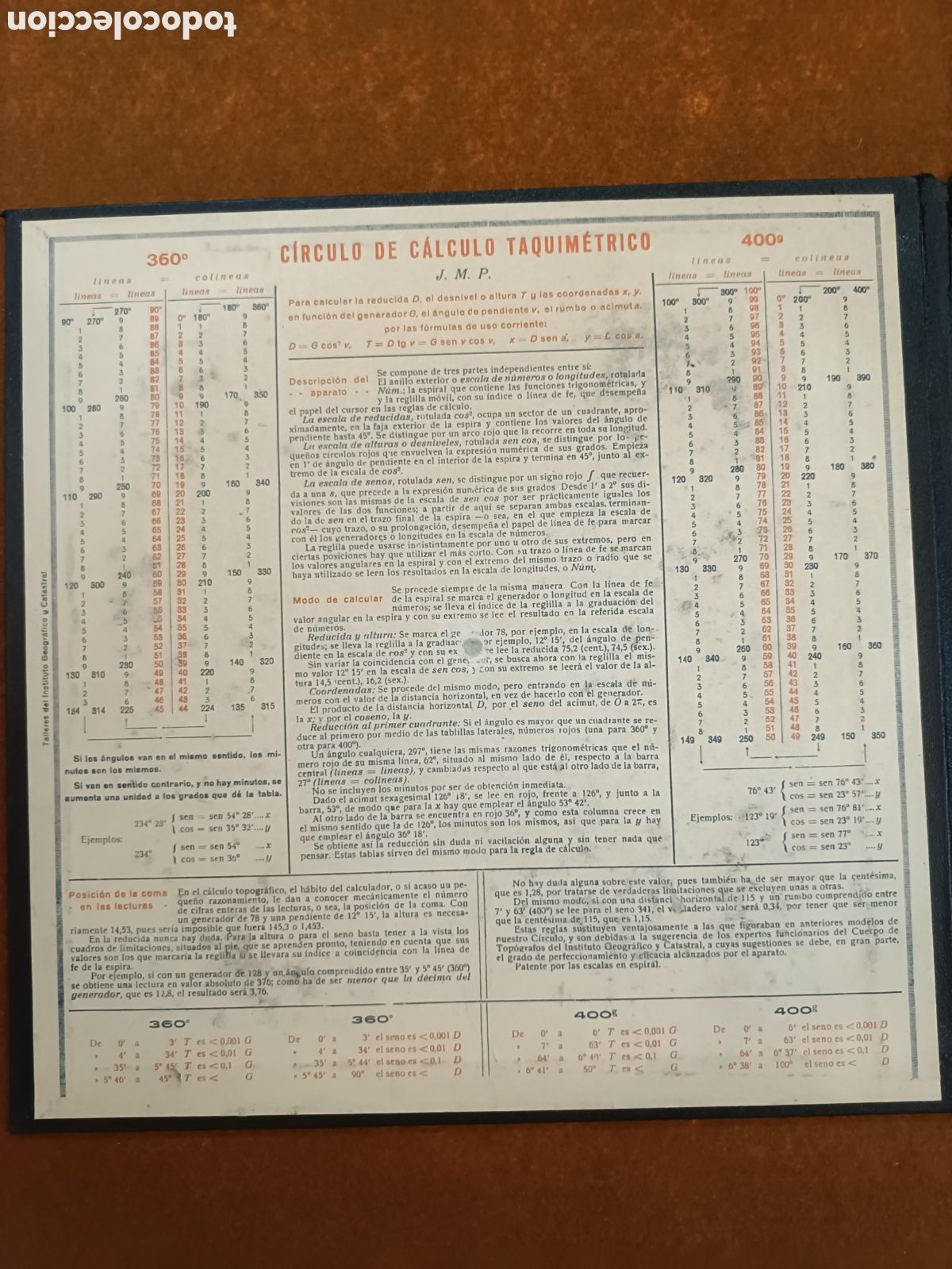 Antig&uuml;edades: CIRCULO DE CALCULO TAQUIM&Eacute;TRO J.M.P. - Foto 3