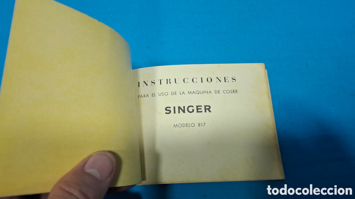 Antig&uuml;edades: SINGER MODELO 817 - LIBRO MANUAL DE INSTRUCCIONES - Foto 2